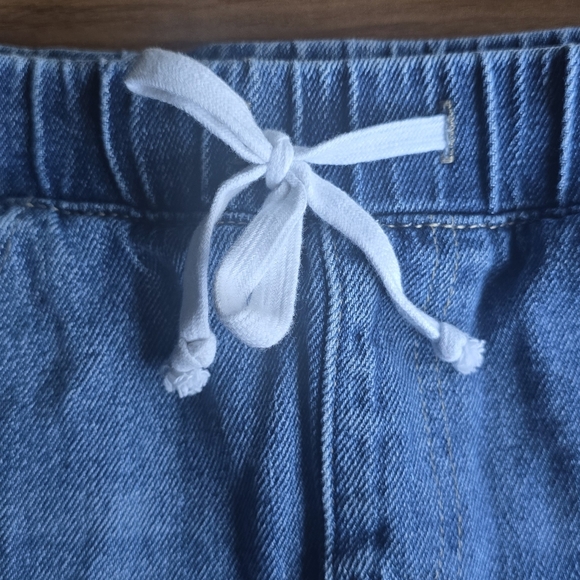 YMI Blue Denim Shorts With Drawstring Junior Size Medium - Picture 3 of 8